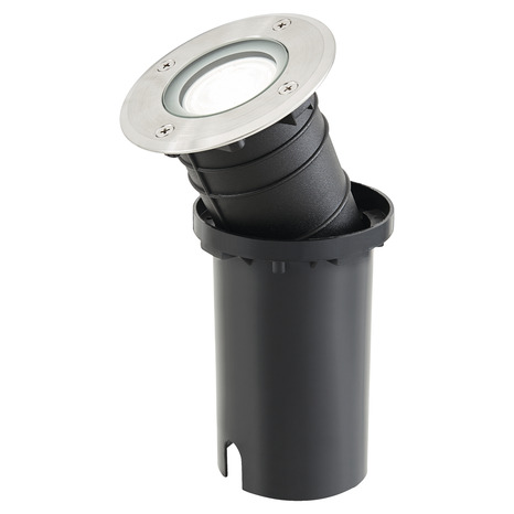 Spot terrasse rond alu brosse "Nashua" - Marque BLOOMA - Brico Dépôt