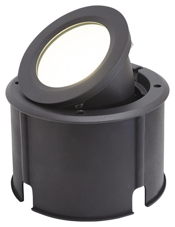 Spot terrasse rond alu brossé "dodson" - Marque BLOOMA - Brico Dépôt