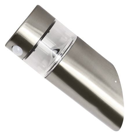 Applique à détection solaire LED chrome IP44 "Kiana" - Marque BLOOMA - Brico Dépôt