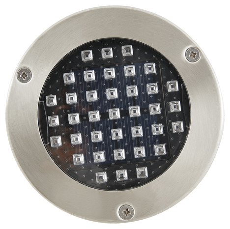 Lot 2 spots terrasse solaire alu brosse "glend" - Marque BLOOMA - Brico Dépôt