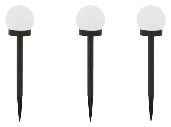 Lot 3 balises solaires boule 10 cm - Brico Dépôt