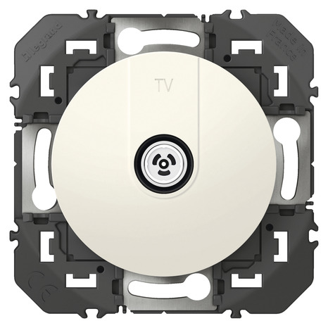Prise TV mâle étoile blindée "Dooxie" blanc - Legrand - Brico Dépôt