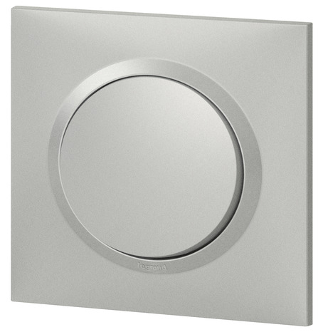 Lot 6 interrupteurs va-et-vient "Dooxie" aluminium - Legrand - Brico Dépôt