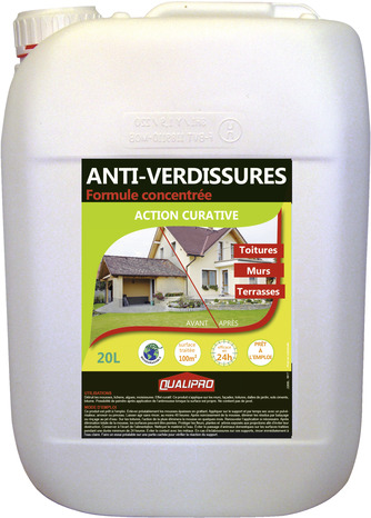 Traitement anti-verdissures formule concentrée - 20 L - Qualipro - Brico Dépôt