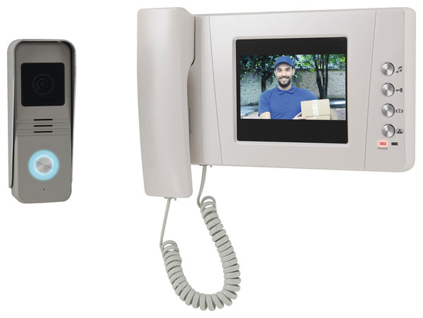 Interphone vidéo filaire 4,3" "Uban" - Blyss - Brico Dépôt
