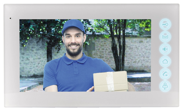 Écran portier vidéo filaire 7" "Jelbi" - Blyss - Brico Dépôt