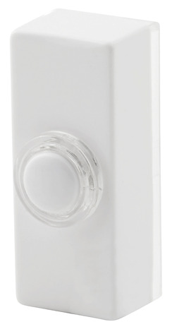 Bouton sonnette filaire blanc - Blyss - Brico Dépôt