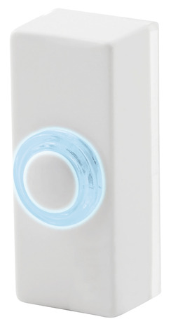 Bouton sonnette filaire blanc - Blyss - Brico Dépôt