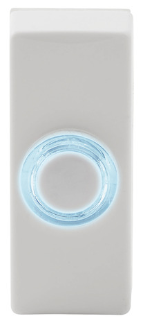 Bouton sonnette filaire blanc - Blyss - Brico Dépôt