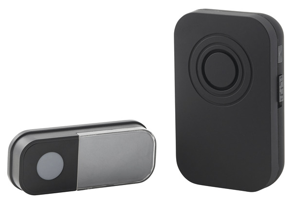 Carillon + Sonnette enfichable noirs "Liam" - Blyss - Brico Dépôt