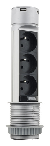 Bloc encastrable 3 prises + 2 USB - Otio - Brico Dépôt