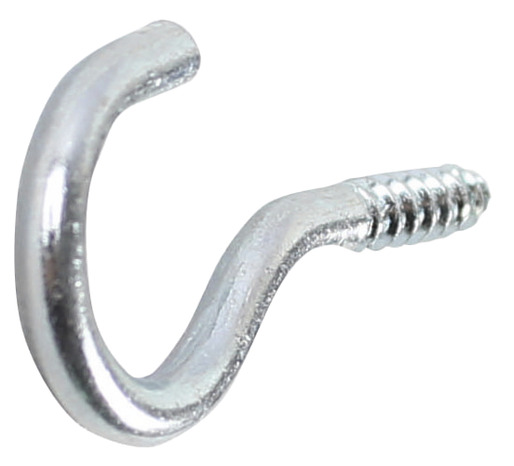 Crochet vis rond zinc 25 x 15 mm 4 pcs - Diall - Brico Dépôt