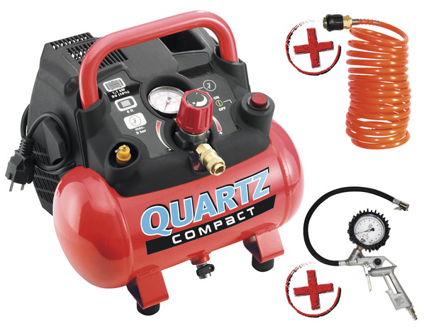 Compresseur compact 6 L - 1,5 cv, 230 V. - Quartz - Brico Dépôt