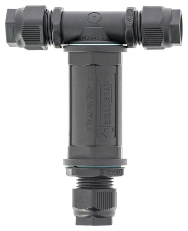 Connexion étanche en T IP68 3 voies. 3 pôles. Ø max câble 13,5 mm IP68. - Diall - Brico Dépôt