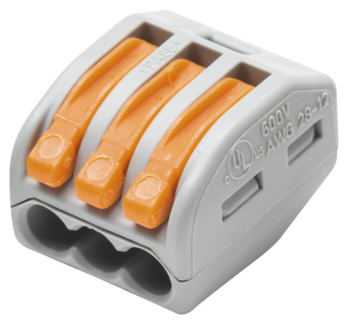 Lot de 10 bornes de connexion 3 entrées - WAGO - Brico Dépôt