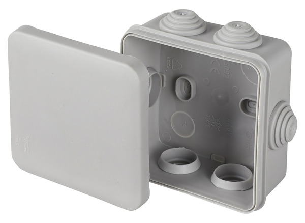 Boîte de dérivation carrée 80 x 80 mm - Schneider Electric - Brico Dépôt