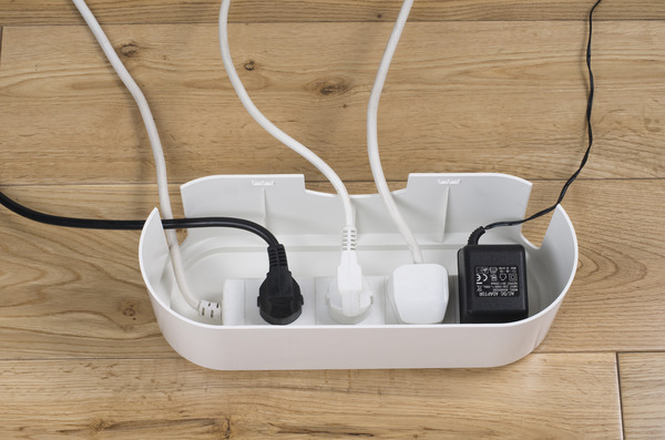 Boîte de rangement de câble en matière ABS - Blanc - Brico Dépôt