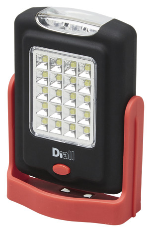 Torche carrée rouge à LED 115 lm - Diall - Brico Dépôt