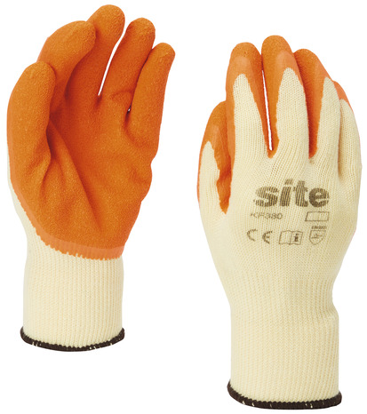 Lot de 5 paires de gants tous travaux - Orange - Brico Dépôt