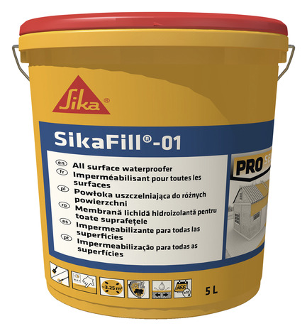 Imperméabilisant toutes surfaces "Sikafill 01" gris 5 L - Sika - Brico Dépôt