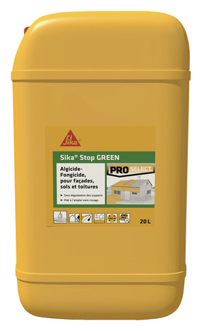Traitement  algicide- fongicide anti-dépôts verts Sika Stop 20 L - Sika - Brico Dépôt