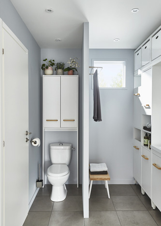 Meuble haut de toilette blanc LADOGA - L. 60 cm - Cooke and Lewis - Brico Dépôt