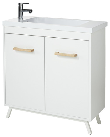 Meuble sous-vasque à poser "Ladoga" - Blanc - l.80 cm - Cooke and Lewis - Brico Dépôt