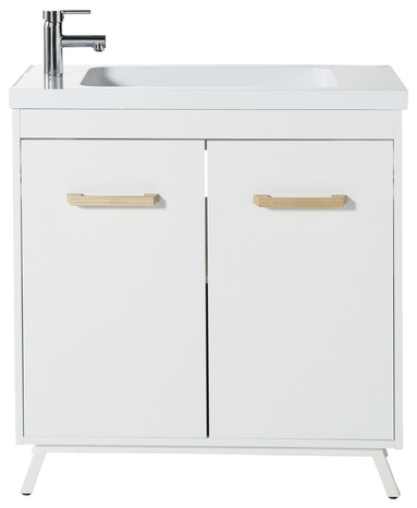 Meuble sous-vasque à poser "Ladoga" - Blanc - l.80 cm - Cooke and Lewis - Brico Dépôt