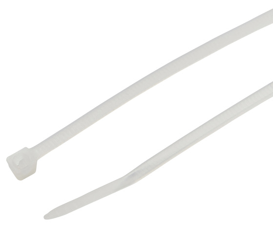 Lot de 100 colliers de fixation blanc 2,5 x 100 mm - Diall - Brico Dépôt