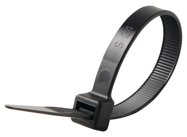 Lot de 25 colliers de fixation noir 9 x 200 mm - Brico Dépôt