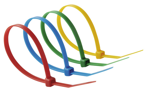 Lot de 100 colliers de fixation panachés couleur - Diall - Brico Dépôt