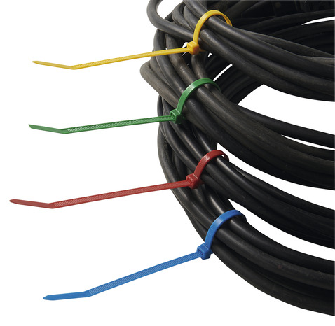 Lot de 100 colliers de fixation panachés couleur - Diall - Brico Dépôt