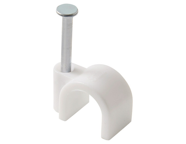 Lot de 25 attaches câble Ø 8/9 mm blanc - Diall - Brico Dépôt