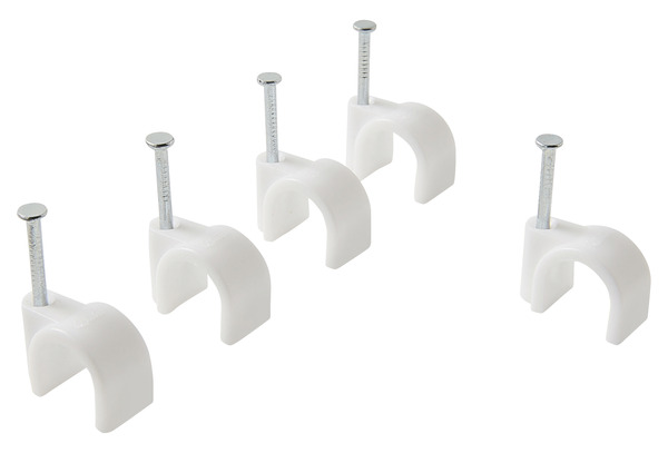 Lot de 100 attaches câble Ø 10/11 mm blanc - Diall - Brico Dépôt