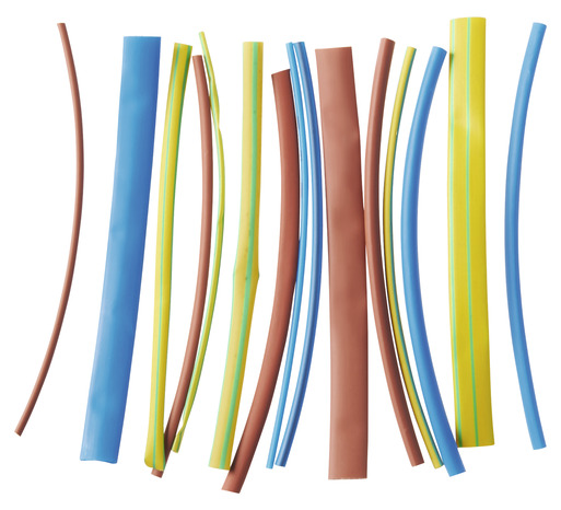 Lot de 15 gaines thermo rétractables de couleur - Diall - Brico Dépôt