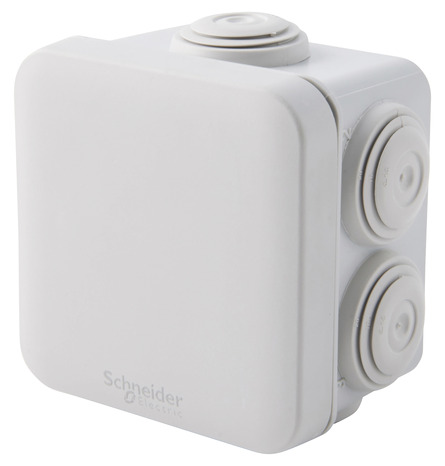 Lot de 5 boîtes de dérivation carrées 65 x 65 mm - Schneider Electric - Brico Dépôt