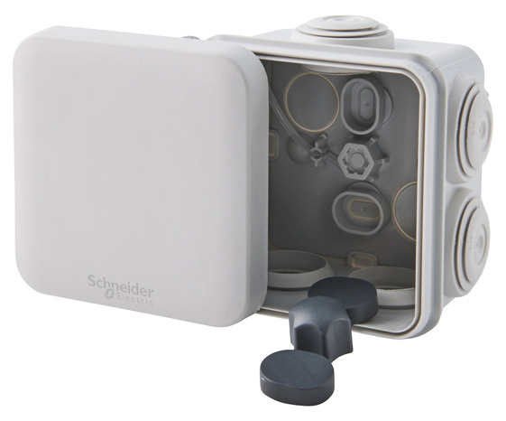 Lot de 5 boîtes de dérivation carrées 65 x 65 mm - Schneider Electric - Brico Dépôt