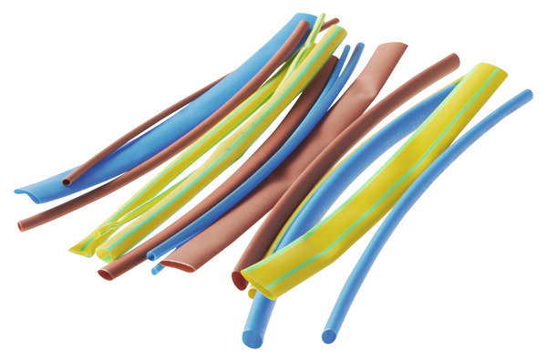 Lot de 15 gaines thermo rétractables de couleur - Diall - Brico Dépôt