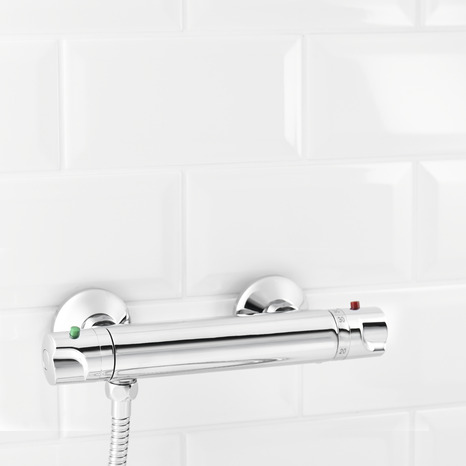 Mitigeur douche thermostatique "Mulga" - GoodHome - Brico Dépôt