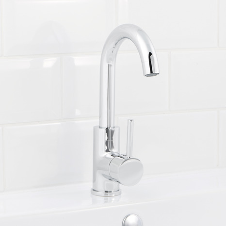 Mitigeur lavabo "Coggia" Ø. 35 mm x H. 26,5 cm - GoodHome - Brico Dépôt