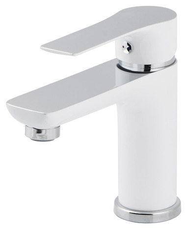 Mitigeur lavabo "Wicie" - Blanc - GoodHome - Brico Dépôt