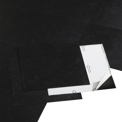 Dalle PVC adhésive Ardoise L. 30,5 x l. 30,5 cm - GoodHome - Brico Dépôt