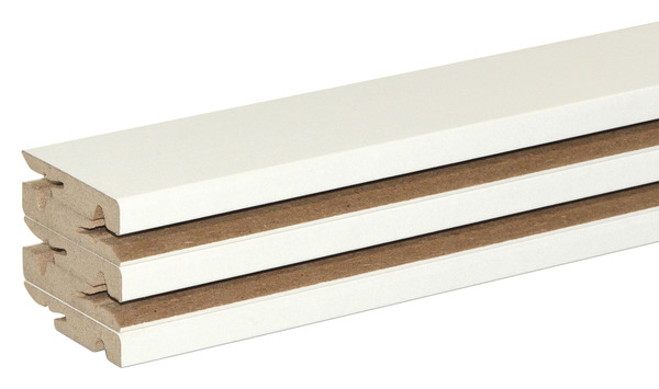 Lot de 5 plinthes blanches L. 220 cm x l. 60 mm x Ép. 11 mm - GoodHome - Brico Dépôt