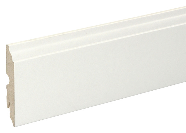 Plinthe moulurée blanche L. 220 cm x l. 90 mm x Ép. 16 mm - GoodHome - Brico Dépôt