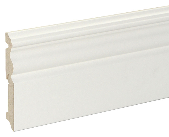 Plinthe moulurée blanche L. 220 cm x l. 120 mm x Ép. 19 mm - GoodHome - Brico Dépôt