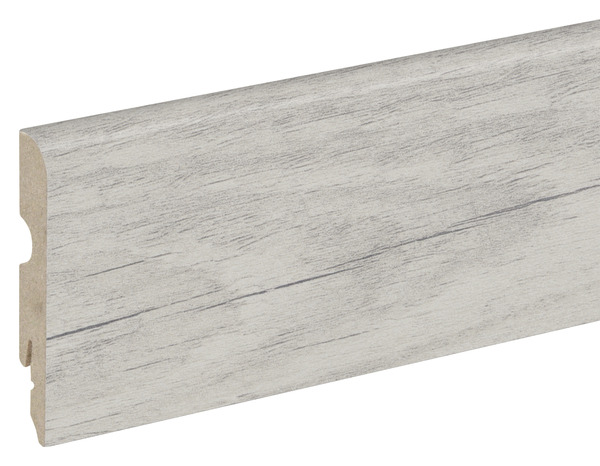 Plinthe décor imitation chêne blanchi L. 220 x - H. 8 cm x Ép. 13 mm - GoodHome - Brico Dépôt