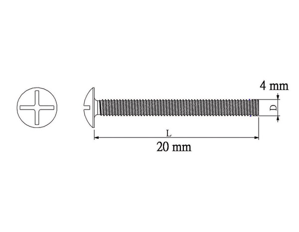 Boulon de charpente 4x20 vrac - Diall - Brico Dépôt