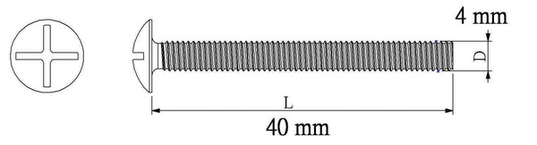 Boulon de charpente 4x40 vrac - Diall - Brico Dépôt