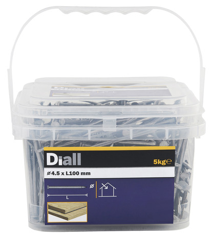Pointes tête plate 4,5 x 100 mm 5 kg - Diall - Brico Dépôt