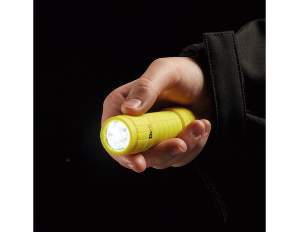 Mini torche plastique jaune LED 20 lm jaune - Diall - Brico Dépôt